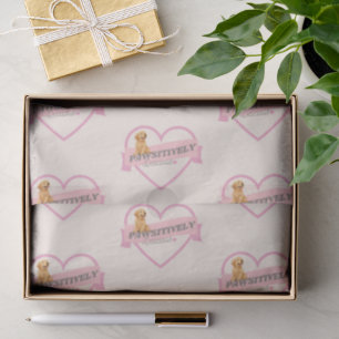 Paw-sitiv Lecker Graue weiche Creme rosa Herz Seidenpapier