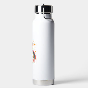 Paw-sitiv Magischer Welpe Vintage Regenbogen Engel Trinkflasche