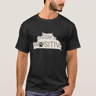 Paw-sitiv perfekte Mutter schwarze Katze T-Shirt