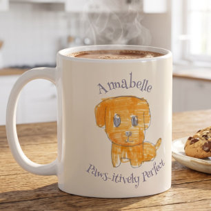 Paw-sitiv Perfekter Süßer Goldener Welpen Hund Kin Kaffeetasse