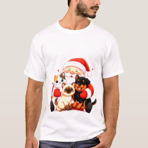 Paw-sitiv Umarmebar: Santas Kuscheltruppe T-Shirt