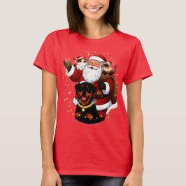 Paw-sitiv verzaubert: Santas magischer Moment mit T-Shirt