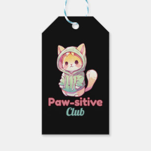 Paw‑sitive Club Katzen-Design – Süßer Tierliebhabe Geschenkanhänger