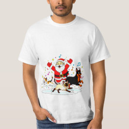 Paw-sitive Purr-suit: Santas fröhliche Jagd T-Shirt