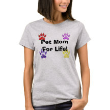 Paw sitive Vibes Pet Mama grauer T - Shirt