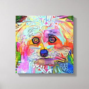 Paw-sitive Vibes Stretched Canvas Print Leinwanddruck