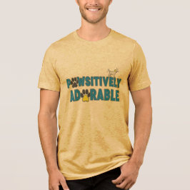 Paw-sitiver liebenswerter Hunde-Liebhaber Tri-Blend Shirt