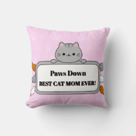 Paw-some beste Katzenmutter überhaupt Adorable Kissen