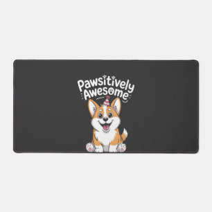 Paw-some Corgi Geburtstags-Hundeshirt Schreibtischunterlage