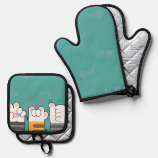 Paw-some Pals Ofenhandschuh & Topflappen-Set