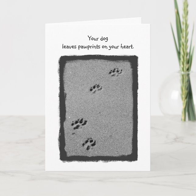 Paw Sympathy Card Karte (Vorderseite)