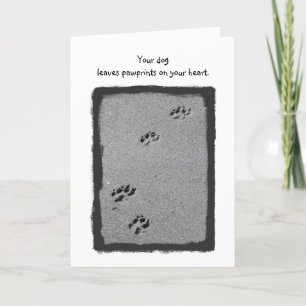Paw Sympathy Card Karte