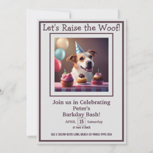 "Paw-ty Time: Der ultimative Hund zum Geburtstag Einladung