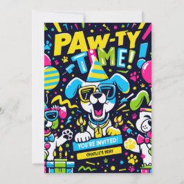 Paw-Ty Time Einladung