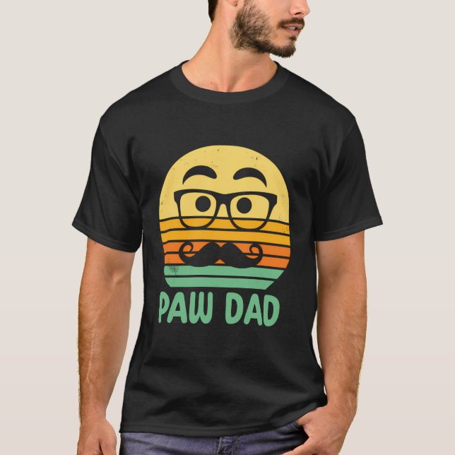 Paw Vater Animal Lover Daddy Pater Lifestyle D T-Shirt (Vorderseite)