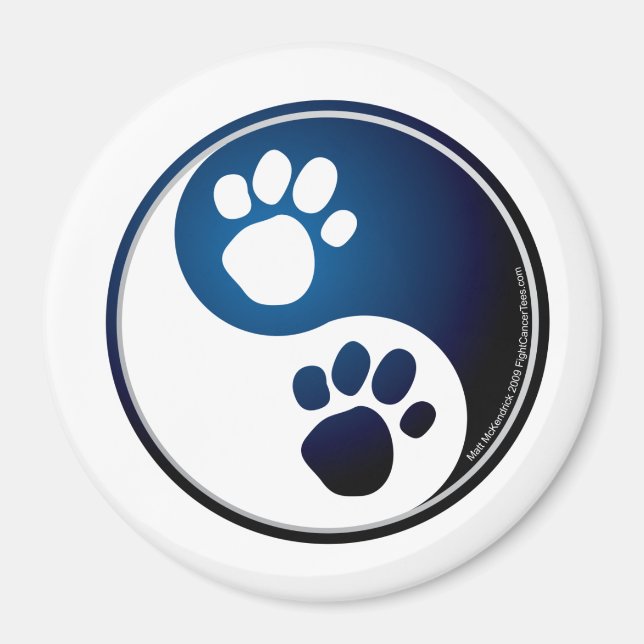 Paw Ying Yang Magnet (Vorne)