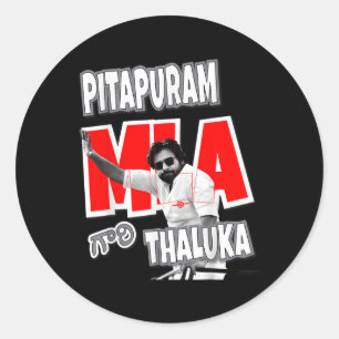 Pawan Kalyan Pitapuram Abgeordneter Gari Thaluka Runder Aufkleber