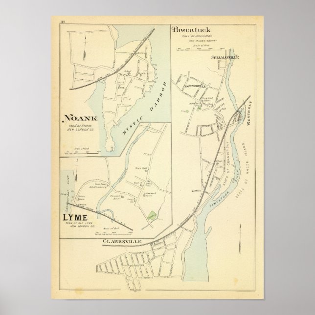 Pawcatuck, Noank, Lyme Poster (Vorne)