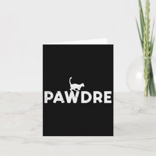 Pawdre Cat Vater Niedlich Papa Vatertag Pfote D Karte