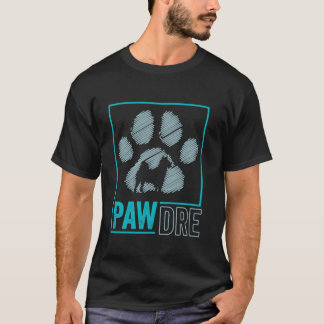Pawdre Dog Vater Fur Daddy Paw Print Vatertag Do T-Shirt