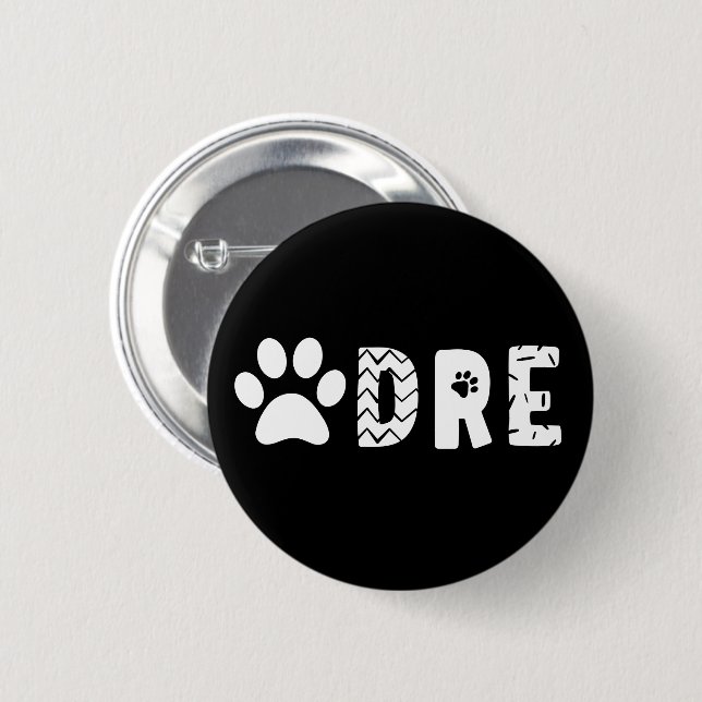 Pawdre Dog Vater New Dog Owner Geschenke  Button (Vorne & Hinten)