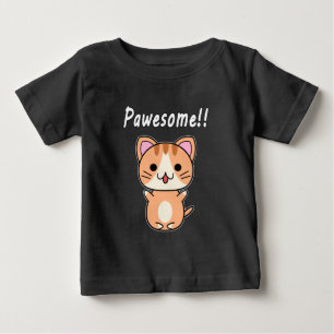 Pawesome!! Ginger Tabby Katze Baby T-shirt