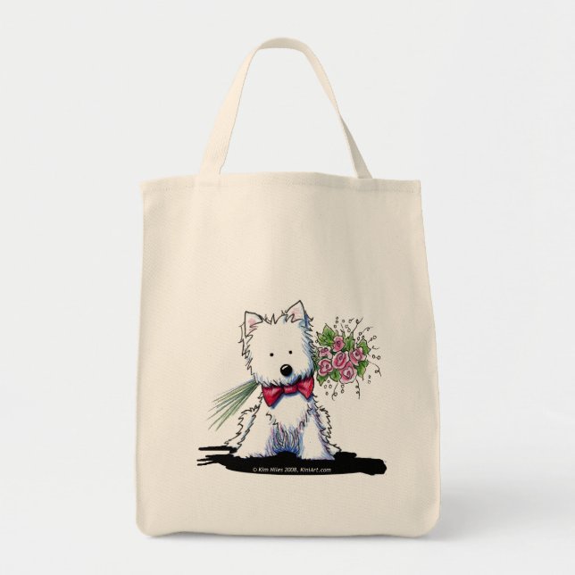Pawfect KiniArt Westie Grocery Bag Tragetasche (Vorne)