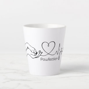Pawfection One-Line Art – Minimalist Dog Lover Milchtasse
