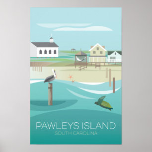 Pawleys Island, South Carolina Druck Poster