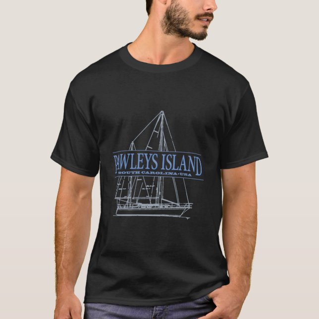 Pawleys Island South Carolina Sailing T-Shirt (Vorderseite)