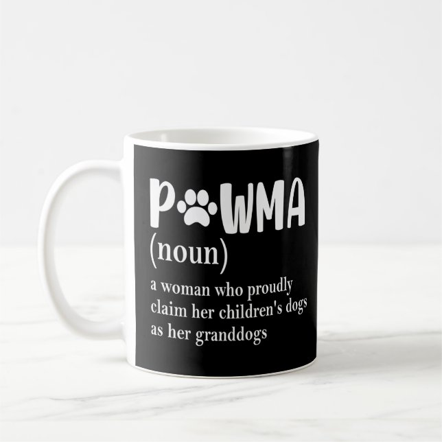 Pawma Definition Mama Oma Tante Hund liebt lange Kaffeetasse (Links)