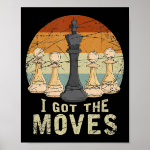 Pawn King Schach Abbildung Schach Schach verschenk Poster