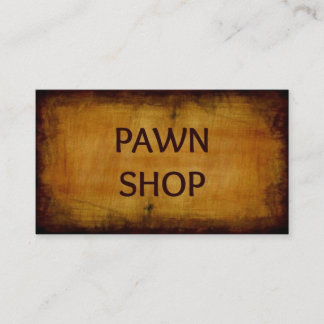 Pawn Shop Antique Brushed Business Card Visitenkarte