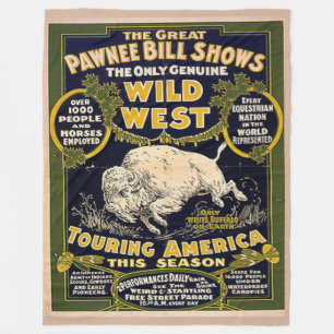 PAWNEE BILL Fleece Blankets