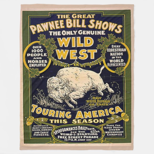 PAWNEE BILL Fleece Blankets (Vorderseite)