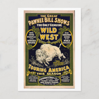 Pawnee Bill Shows Wild West Postkarte