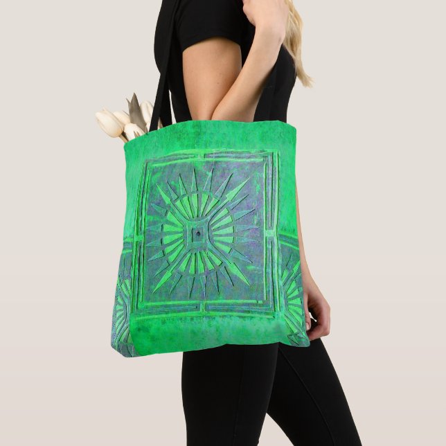 PAWNEE MORNING STAR, Blue GreenTote Bag (Von Nahem)