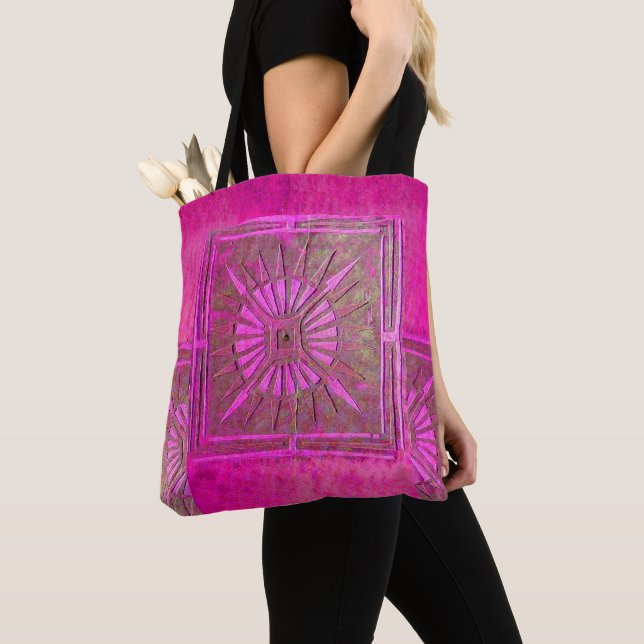 PAWNEE MORNING STAR, Pink FuchsiaTote Bag (Von Nahem)