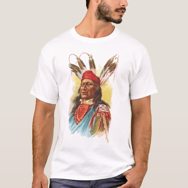 Pawnee-Sioux-Leiter: Hetzender Bär T-Shirt (Vorderseite)