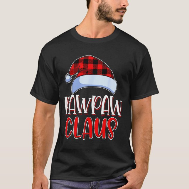 Pawpaw Claus Santa Family Matching Christmas Pajam T-Shirt (Vorderseite)