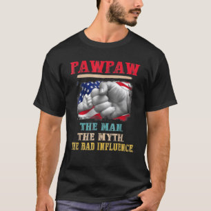 Pawpaw den Mann der Mythos die Fahne des schlechte T-Shirt