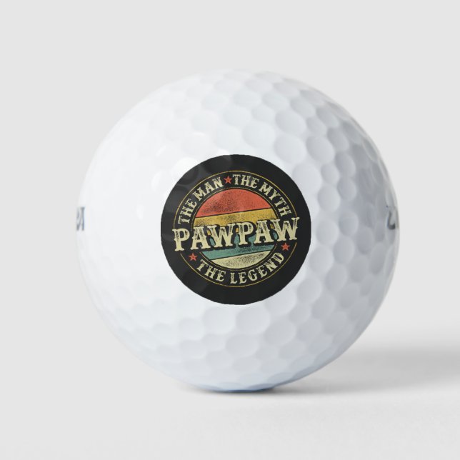 PawPaw der Mann der Mythos der Legende Gift Großva Golfball (Vorderseite)