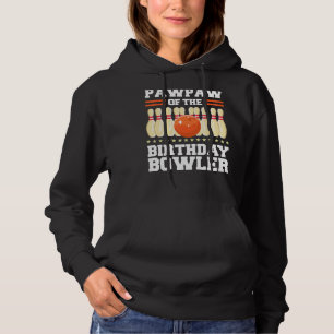 Pawpaw des Geburtstags Bowler Bday Bowling Party C Hoodie