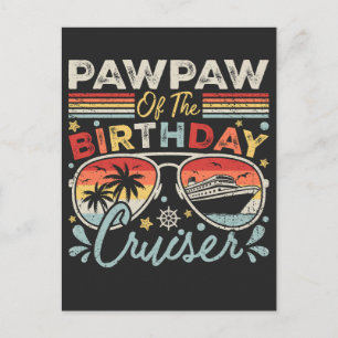 Pawpaw of the Birthday Cruiser Vacation Postkarte