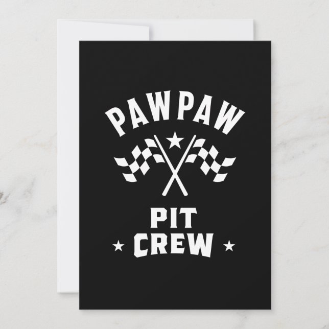 PawPaw Pit-Crew Dankeskarte (Vorderseite)