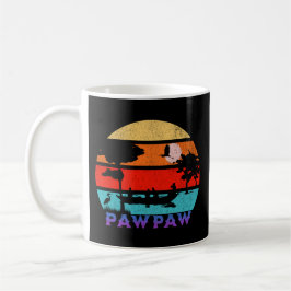Pawpaw Retro Sunset Ocean Großvater Kaffeetasse