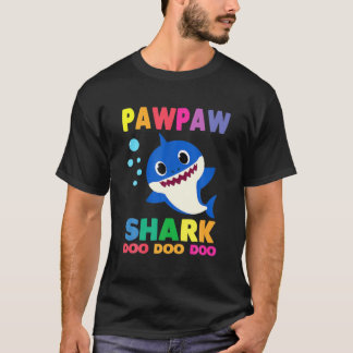 Pawpaw Shark Geschenk Niedliche Baby Shark Familie T-Shirt