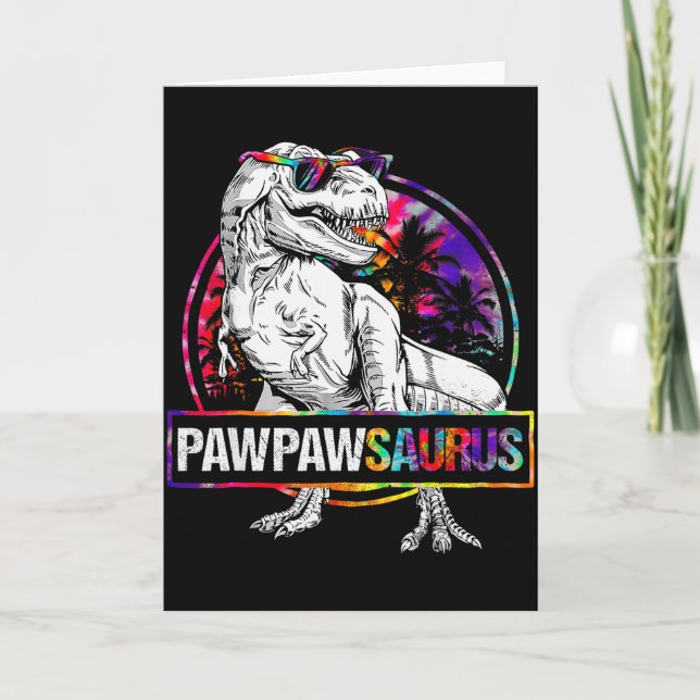 Pawpawsaurus Dinosaur Pawpaw Saurus Family Matchin Karte (Vorderseite)