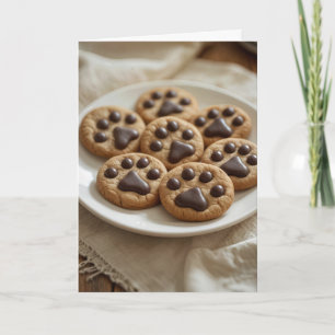 Pawprint-Cookies Karte