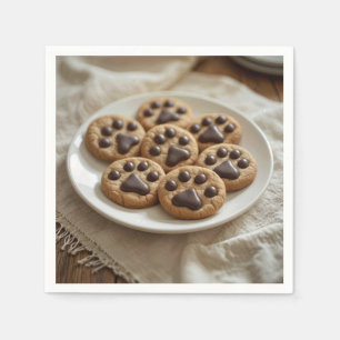 Pawprint-Cookies Serviette